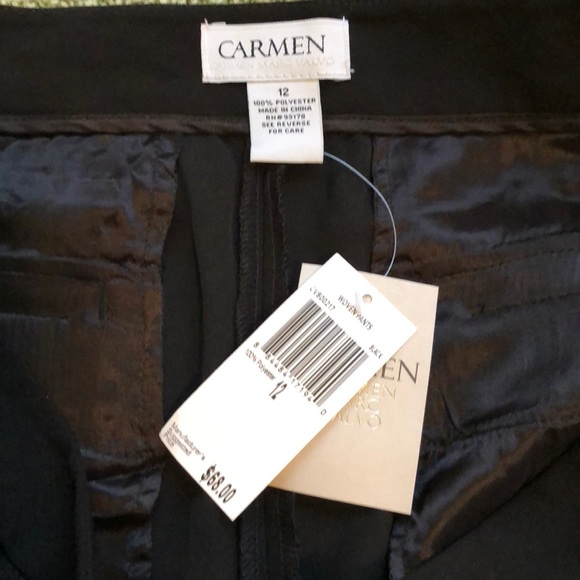 NWT Carmen Marc Valvo Slacks - Picture 4 of 5